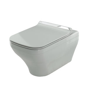 WC sospeso / in ceramica / con sciacquone ad incastro