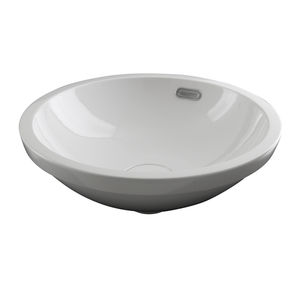 lavabo da incasso / tondo / in ceramica / moderno