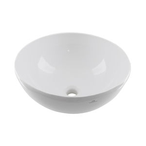 lavabo da appoggio / tondo / in ceramica / moderno
