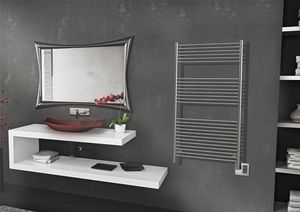 radiatore scaldasalviette elettrico / in acciaio / moderno / verticale