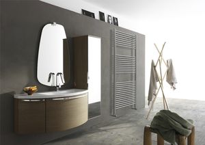 radiatore ad acqua calda / in acciaio inox / moderno / verticale