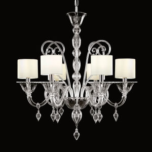 lampadario in stile / in vetro soffiato / in vetro di Murano / LED