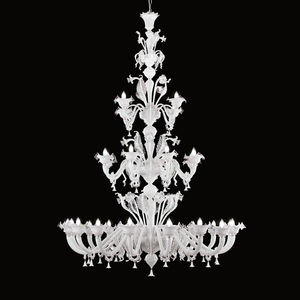 lampadario in stile / in vetro soffiato / in vetro di Murano / LED