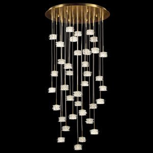 lampada a sospensione / moderna / in metallo / in vetro