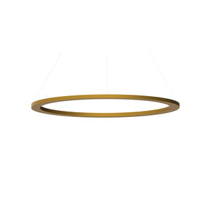 luce a sospensione / LED / tonda / in alluminio laccato