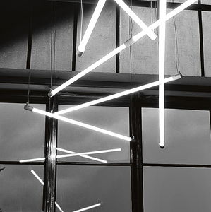 lampada a sospensione / design originale / in policarbonato / a lampada fluorescente