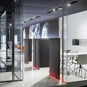 parete fissa / in metallo / in vetro / ad uso professionale