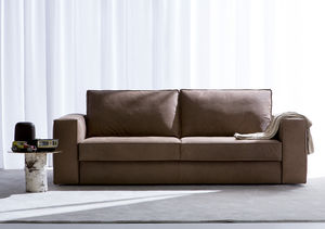 divano letto / moderno / in pelle / in tessuto