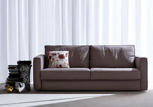 divano letto / moderno / in pelle / in tessuto