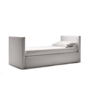 letto singolo / estraibile / moderno / in pelle