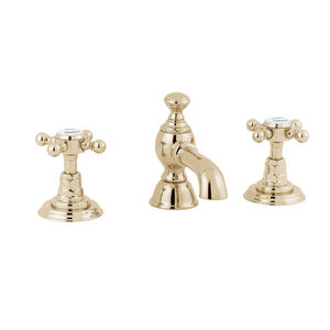miscelatore doppio comando per lavabo / da appoggio / in metallo cromato / da bagno