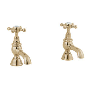 miscelatore doppio comando per lavabo / da appoggio / in metallo cromato / da bagno