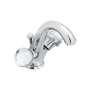 miscelatore doppio comando per lavabo / da appoggio / in metallo cromato / da bagno