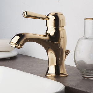 miscelatore per lavabo / in metallo cromato / in ottone / in rame