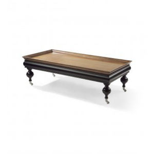 tavolino basso classico / in legno / rettangolare / da interno