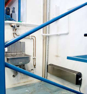 termoconvettore elettrico / in acciaio inox / lineare / orizzontale
