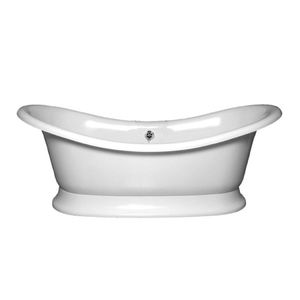 vasca da bagno ad isola / ovale / in composito / in pietra