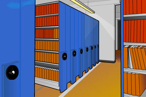 scaffalatura mobile per ufficio / per archivio / manuale / elettrica