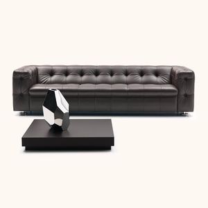divano chesterfield / in pelle / 2 posti / 3 posti