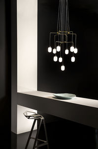 lampadario moderno / in vetro / LED / alogeno