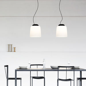 lampada a sospensione / moderna / in metallo / in vetro