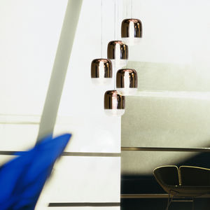 lampada a sospensione / moderna / in vetro soffiato / da interno