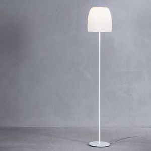 lampada da terra / moderna / in metallo / in vetro soffiato