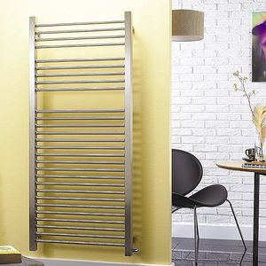 radiatore scaldasalviette ad acqua calda / elettrico / in acciaio inox / moderno