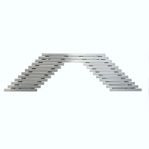 radiatore ad acqua calda / in acciaio inox / design originale / orizzontale