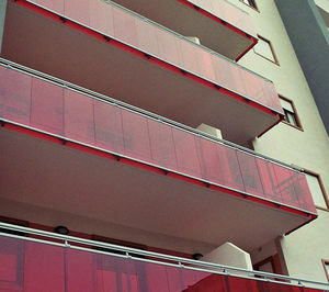 balcone a pannelli / in vetro