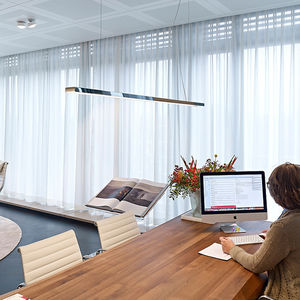 luce a sospensione / LED / lineare / in alluminio