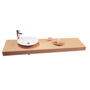 lavabo da appoggio / rotondo / in Pietraluce® / moderno