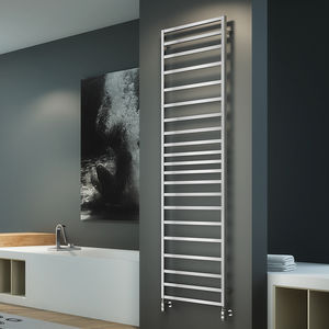 radiatore scaldasalviette ad acqua calda / in acciaio inox / moderno / da bagno