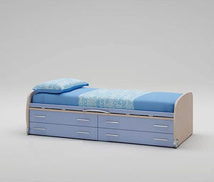 letto singolo / moderno / a cassetti / per bimbo