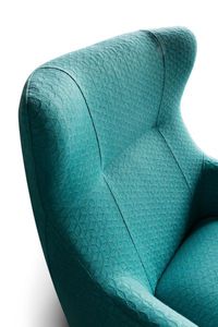 poltrona moderna / in tessuto / in finta pelle / bergère