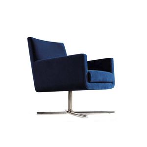poltrona moderna / in tessuto / con base a stella