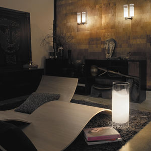 applique moderna / in vetro / LED / tonda