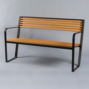 panca pubblica / moderna / in legno / in metallo