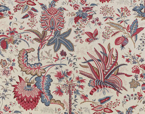tessuto da tappezzeria / a fiori / in cotone