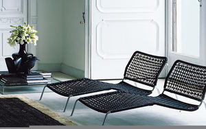 chaise longue moderna / in vimini / di Piero Lissoni
