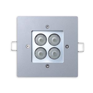 luce ad incasso / LED / quadrata / in alluminio