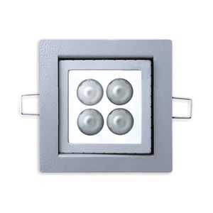 luce orientabile / ad incasso / LED / quadrata