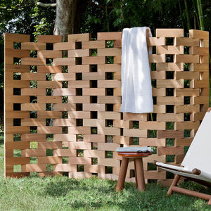 paravento moderno / in legno / da giardino