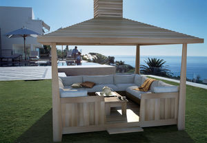 gazebo in cedro rosso