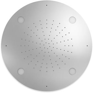 soffione doccia da incasso a soffitto / tondo / a pioggia / con cromoterapia