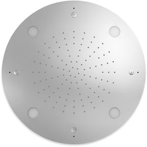 soffione doccia da incasso a soffitto / tondo / a pioggia / con cromoterapia