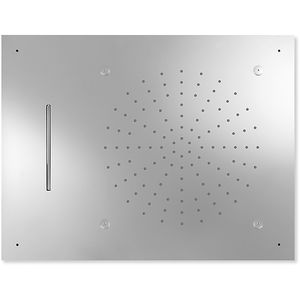 soffione doccia da incasso a soffitto / rettangolare / a pioggia