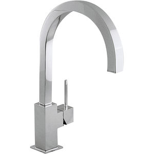miscelatore in metallo cromato / da cucina / 1 foro