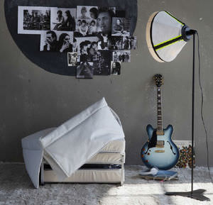 pouf moderno / in tessuto / letto