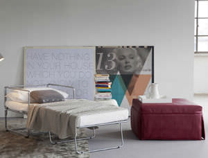 pouf moderno / in tessuto / letto